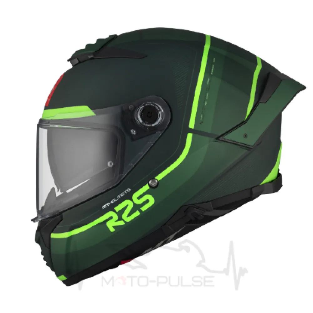 Мотошолом MT Thunder 4 R25 С6 Black/Green L